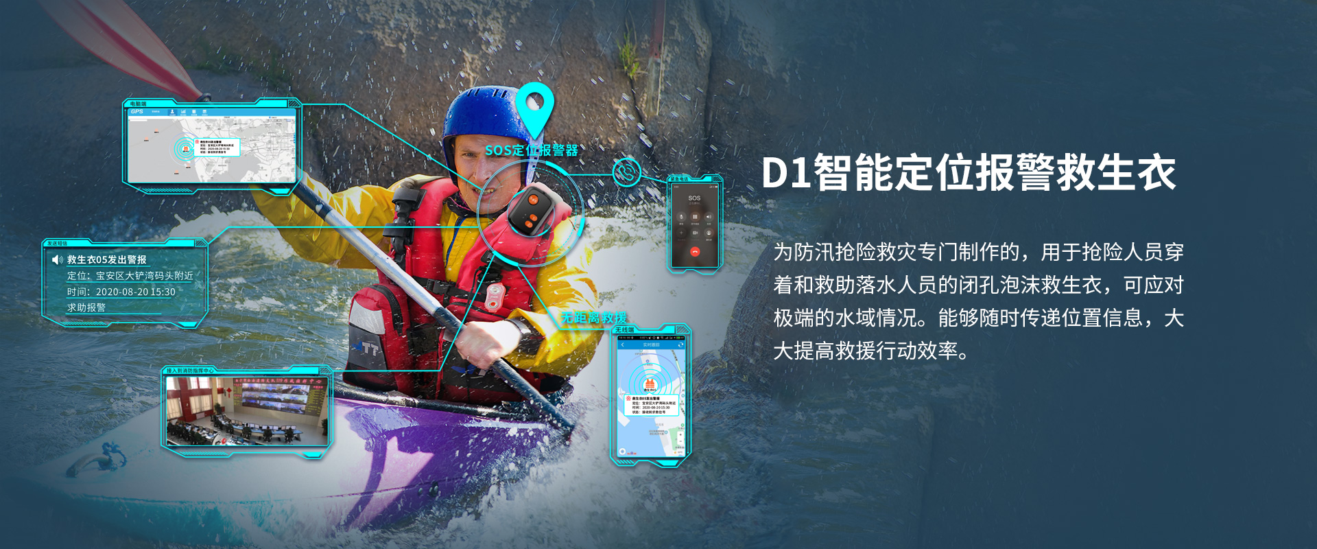 D1智能定位報警救生衣 D1智能定位報警救生衣
